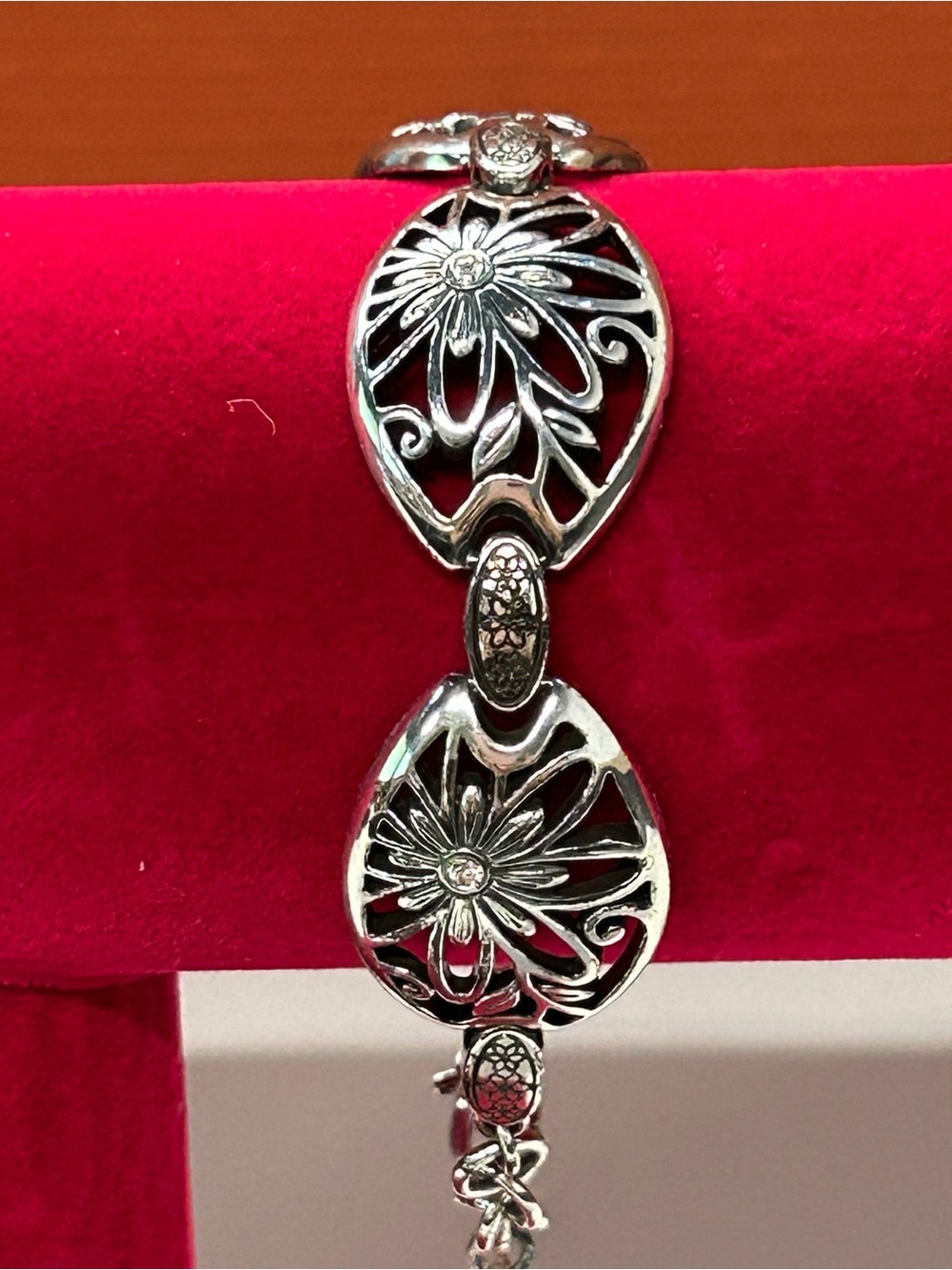 Brighton floral panel bracelet